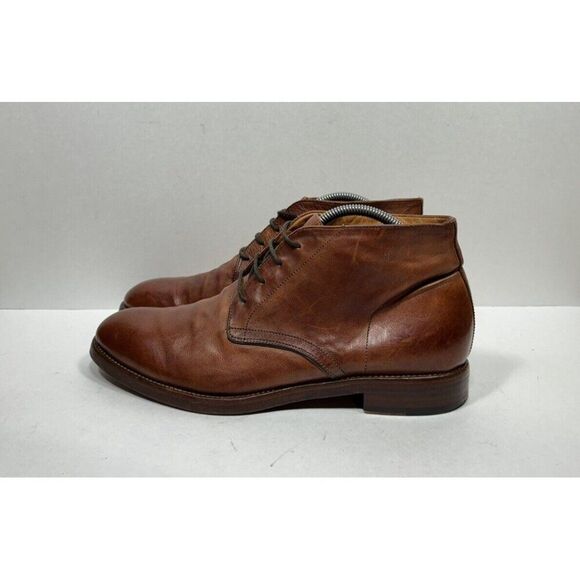 Frye Chase Chukka Men’s Size 13 M Brown Leather 3480041-RDD Boots Made In Italy - Picture 3 of 8